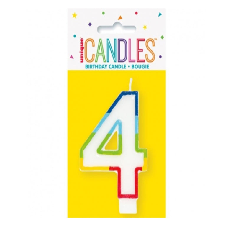 Свещ За Рожден Ден №4 Border Unique
