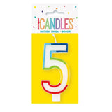 Свещ За Рожден Ден №5 Border Unique