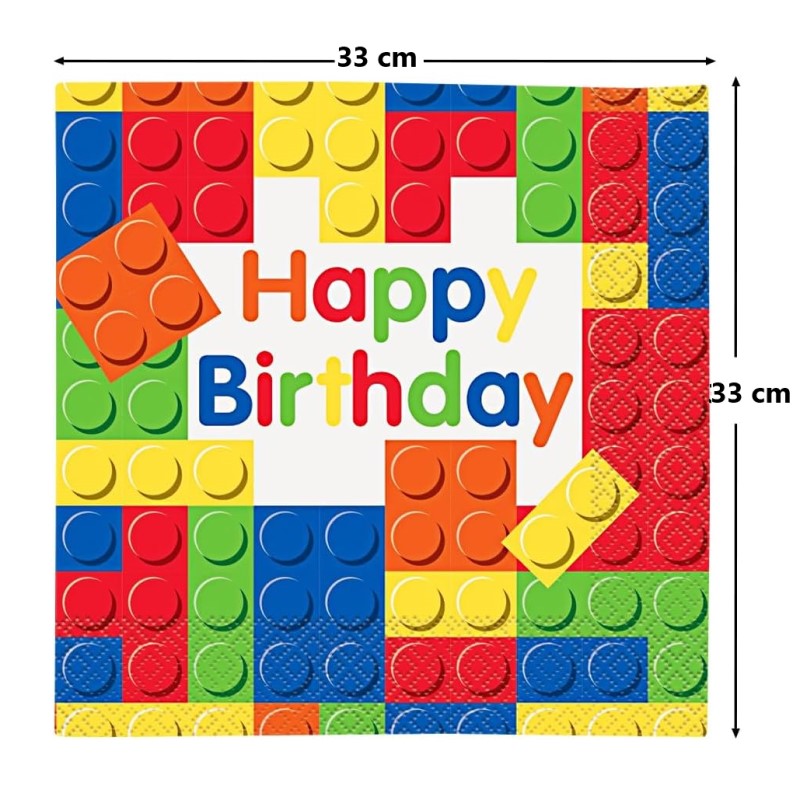 Салфетки 16бр. Building Blocks Unique