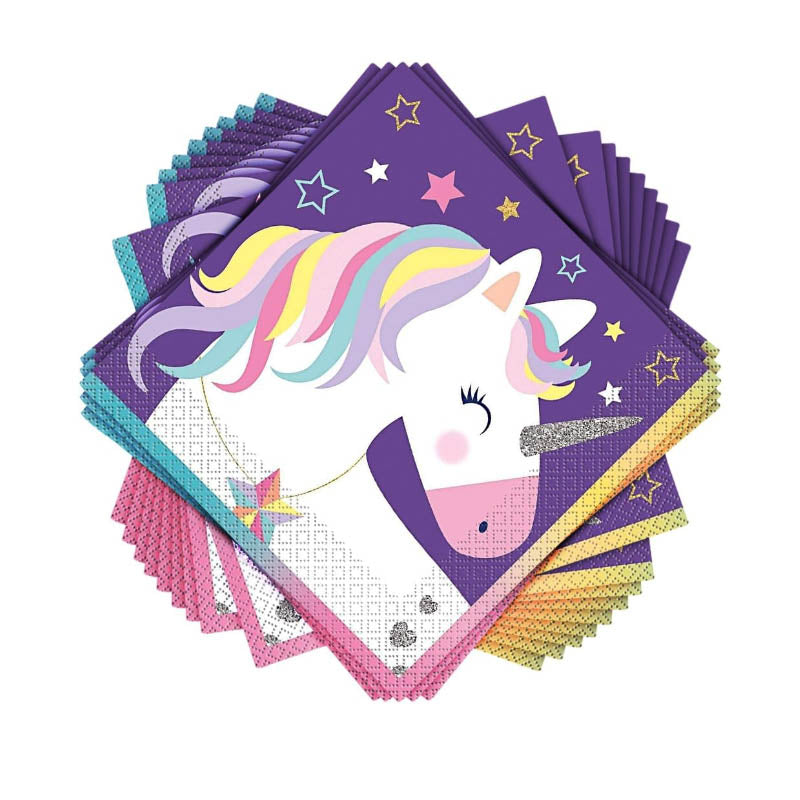 Салфетки Двупластови 16бр. Stars & Unicorn Unique