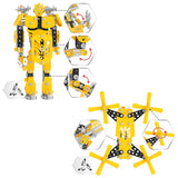 Constructor metalic 31 x 25 x 5 cu șuruburi, piulițe și unelte pentru fabricarea unui robot și a unei drone, 570 de piese, cu asistență pe Youtube