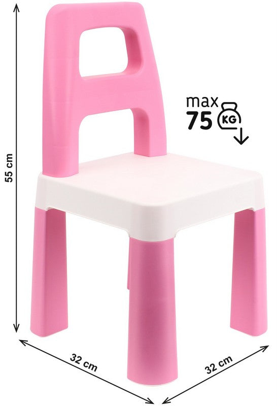 Стол Детски РазглобяемРозов 55Х32Х32 До 75В Кутия 35Х30Х12