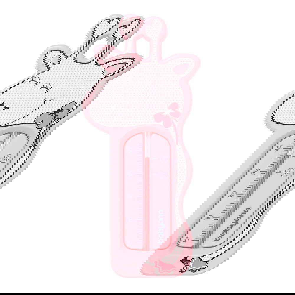 775/01 Термометър За Баня Жираф Сърца Розов --- BebeMama