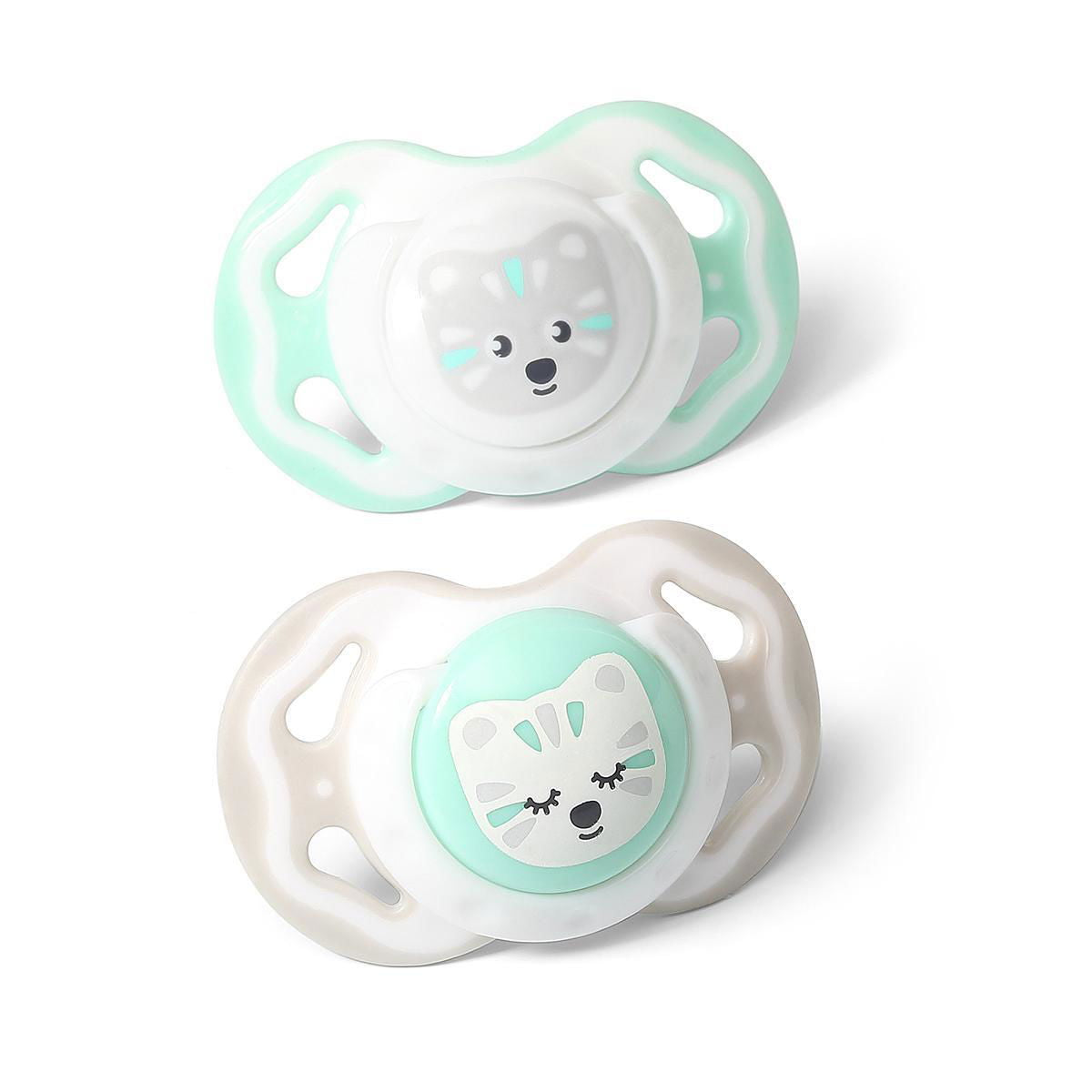 1224/01 Залъгалка Симетрична Силикон 3-6М. 2Бр. --- BebeMama