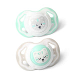 1224/01 Залъгалка Симетрична Силикон 3-6М. 2Бр. --- BebeMama