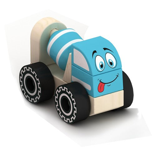 Дървена Играчка За Сглобяване Бетоновоз Smartbaby