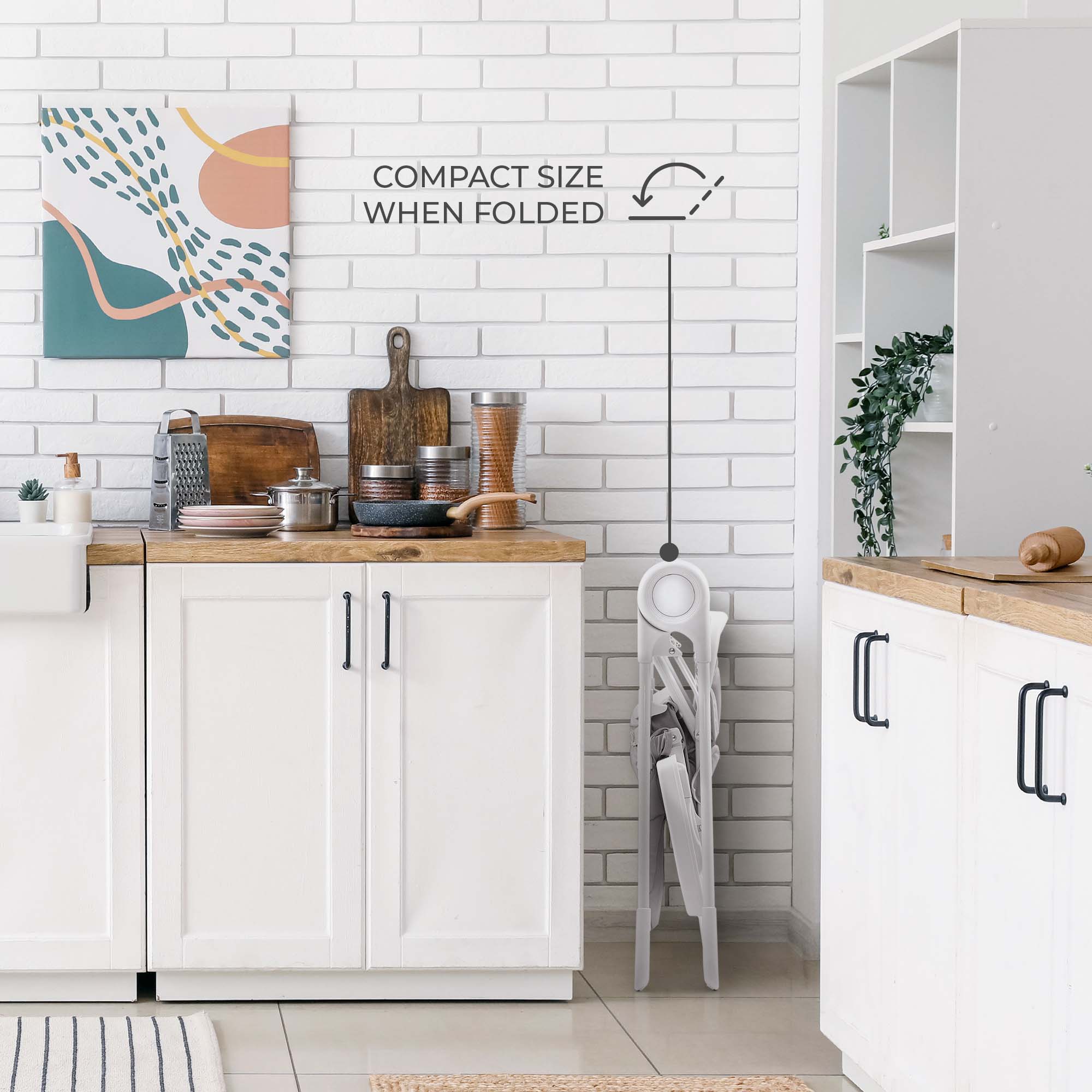 Binci Столче За Хранене Light Grey Kinderkraft