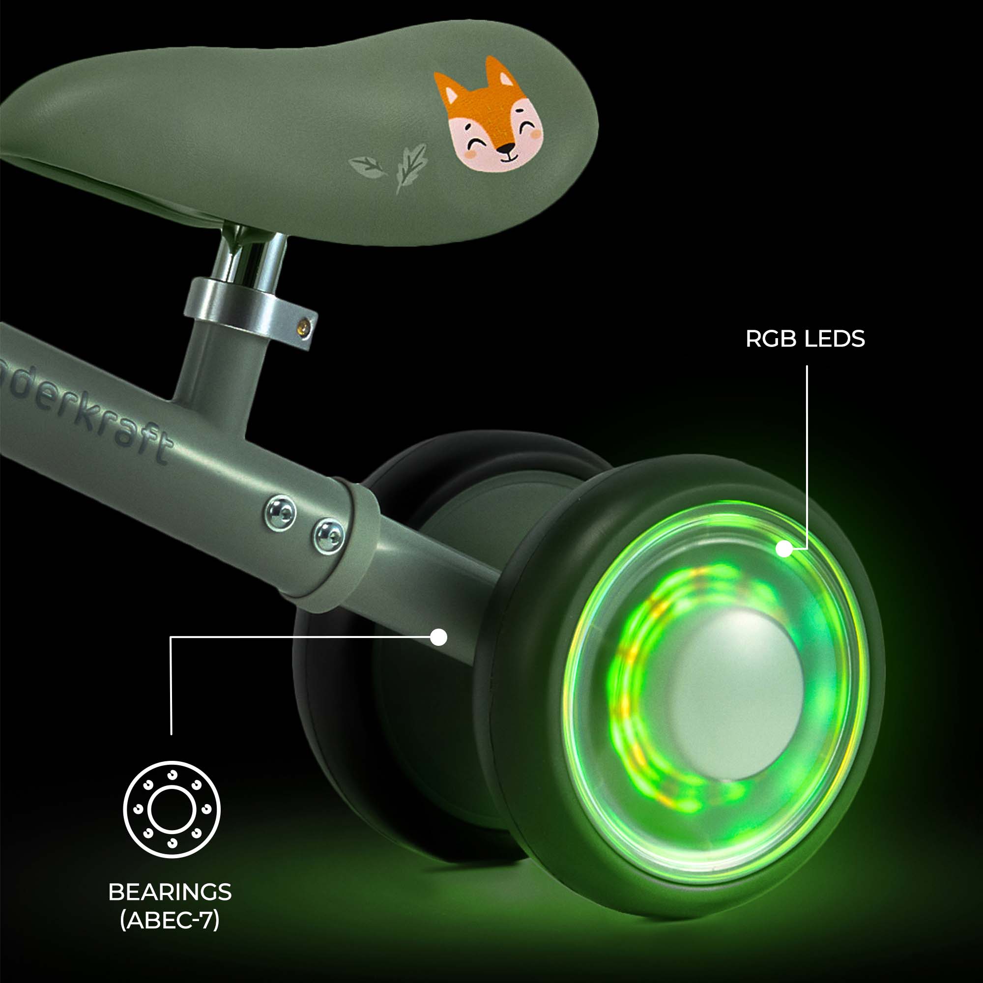 Cutie Flash Колело За Баланс Green Kinderkraft