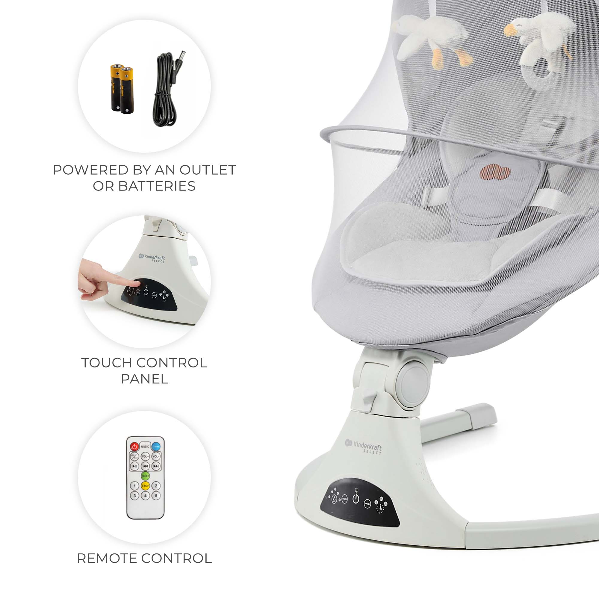 Tulsy Шезлонг Grey Kinderkraft