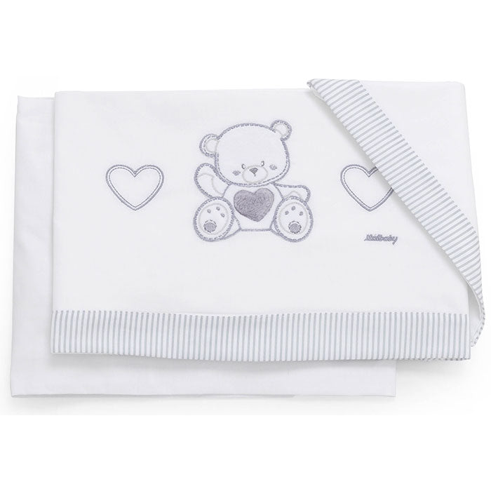 Set de lenjerie de pat Jolie 3 piese gri