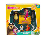 Masha și Ursul - Set de 7 figurine într-o cutie