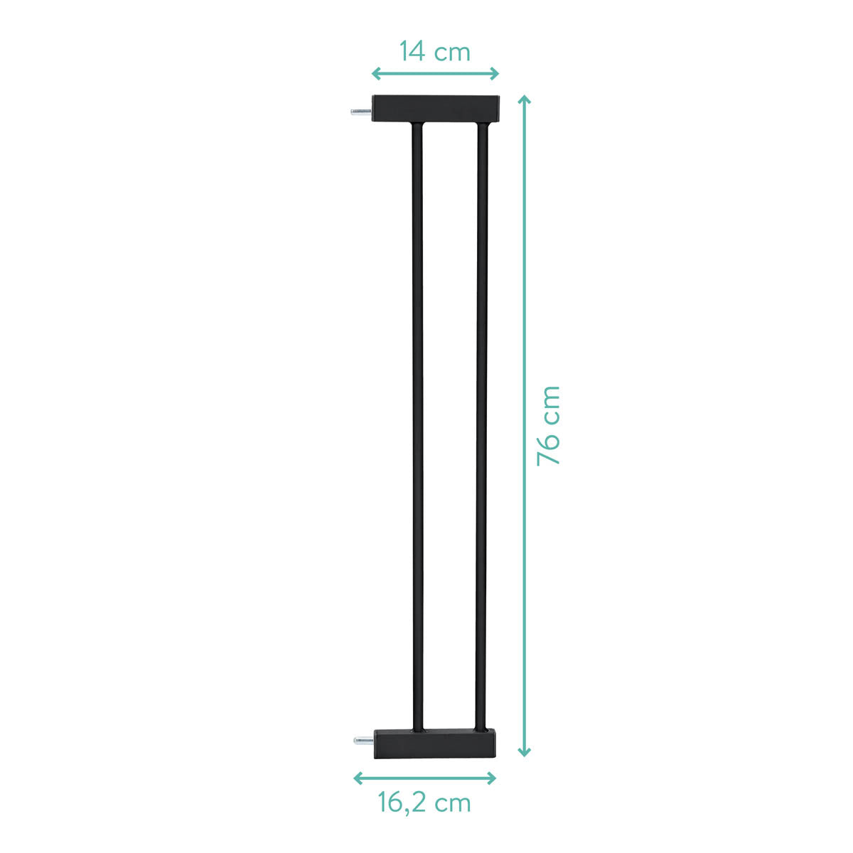 Fillikid Extensie barieră ușă cu închidere automată Bg02 - 14 cm - Negru