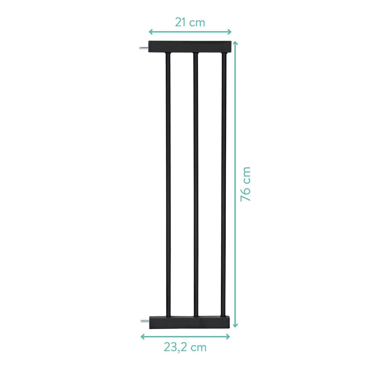 Fillikid Extensie barieră ușă cu închidere automată Bg02 - 21 cm - Negru