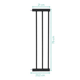 Fillikid Extensie barieră ușă cu închidere automată Bg02 - 21 cm - Negru