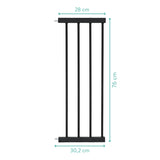 Fillikid Extensie barieră ușă cu închidere automată Bg02 - 28 cm - Negru