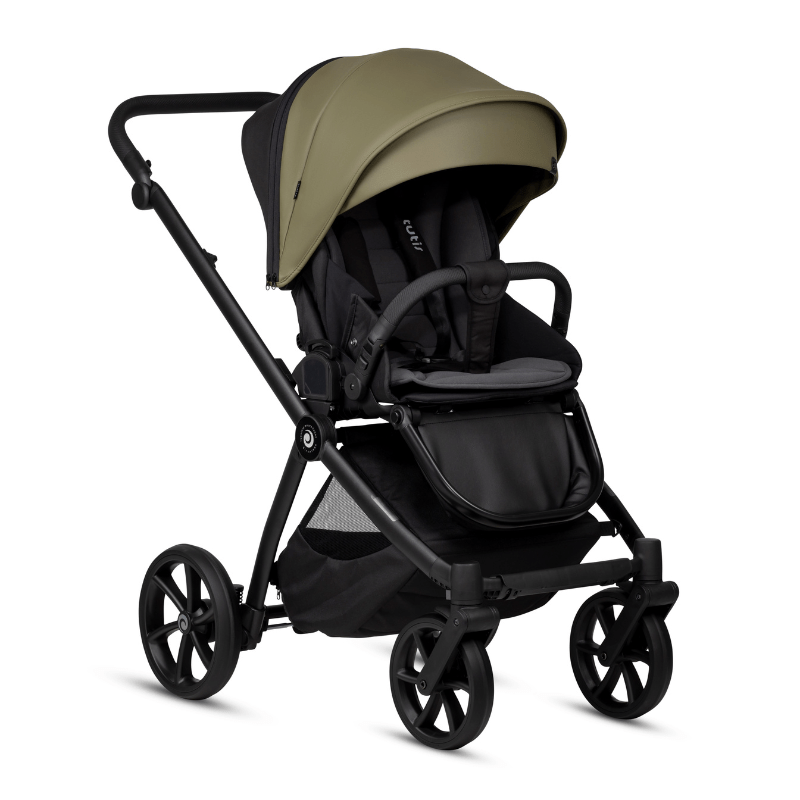 Tutis Mio 3+ Leather Бебешка Количка 2В1 025 Olive