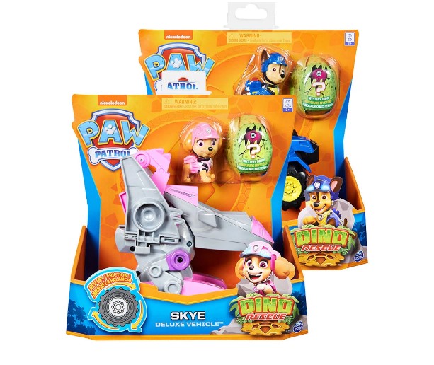 Пес Патрул - Превозно Средство С Кученце И Динозавър Изненада, Асортимент - Играчки - Spin Master - BebeMama