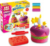 Plastilina K-T pentru ziua de naștere 3x50 gr cu 1 unealtă și matriță mare 16x5x16