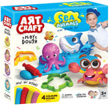 Plastilina Animale Marine K-T 4x50 Gr cu matrițe