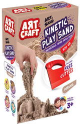 500 Гр Кинетичен Пясък Натурален С Инструмент 11Х5Х17