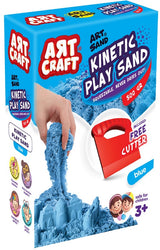 500 Гр Кинетичен Пясък Син С Инструмент 11Х5Х17