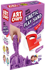 500 Гр Кинетичен Пясък Виолетов С Инструмент 11Х5Х17