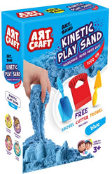 1000 Гр Кинетичен Пясък Син С 3 Инструмента 12Х5Х21