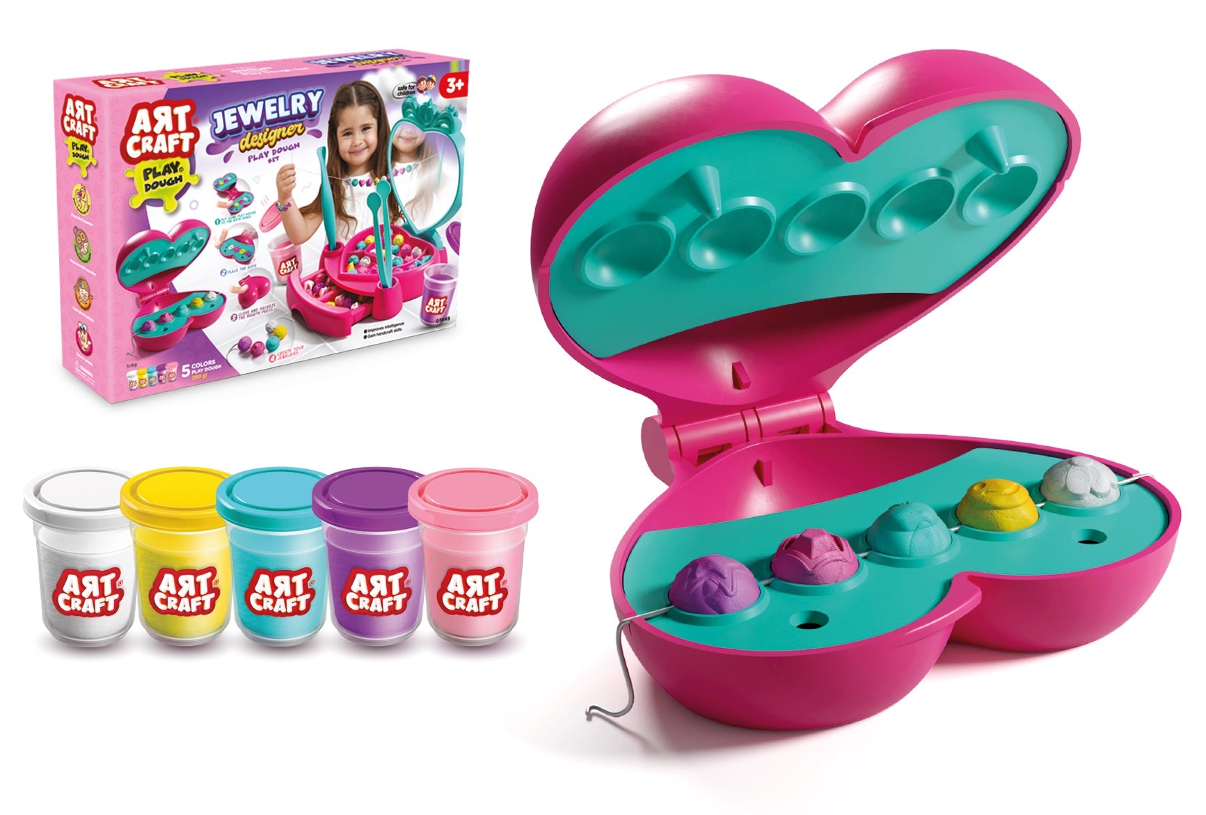 К-Т ПластелинНаправи Си Сам Мъниста Гривни Огърлици И Др. 280 Гр