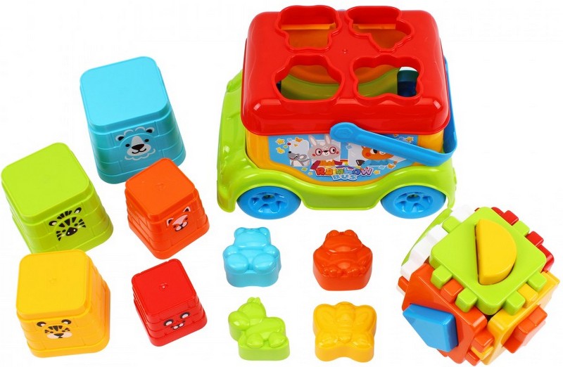 Умния Автобус С Играчки За Развитие В Кутия 21х16х14 Cм Julia