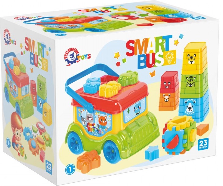 Умния Автобус С Играчки За Развитие В Кутия 21х16х14 Cм Julia