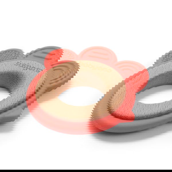 1075/03 Дървена И Силиконова Гризалка Hen --- BebeMama