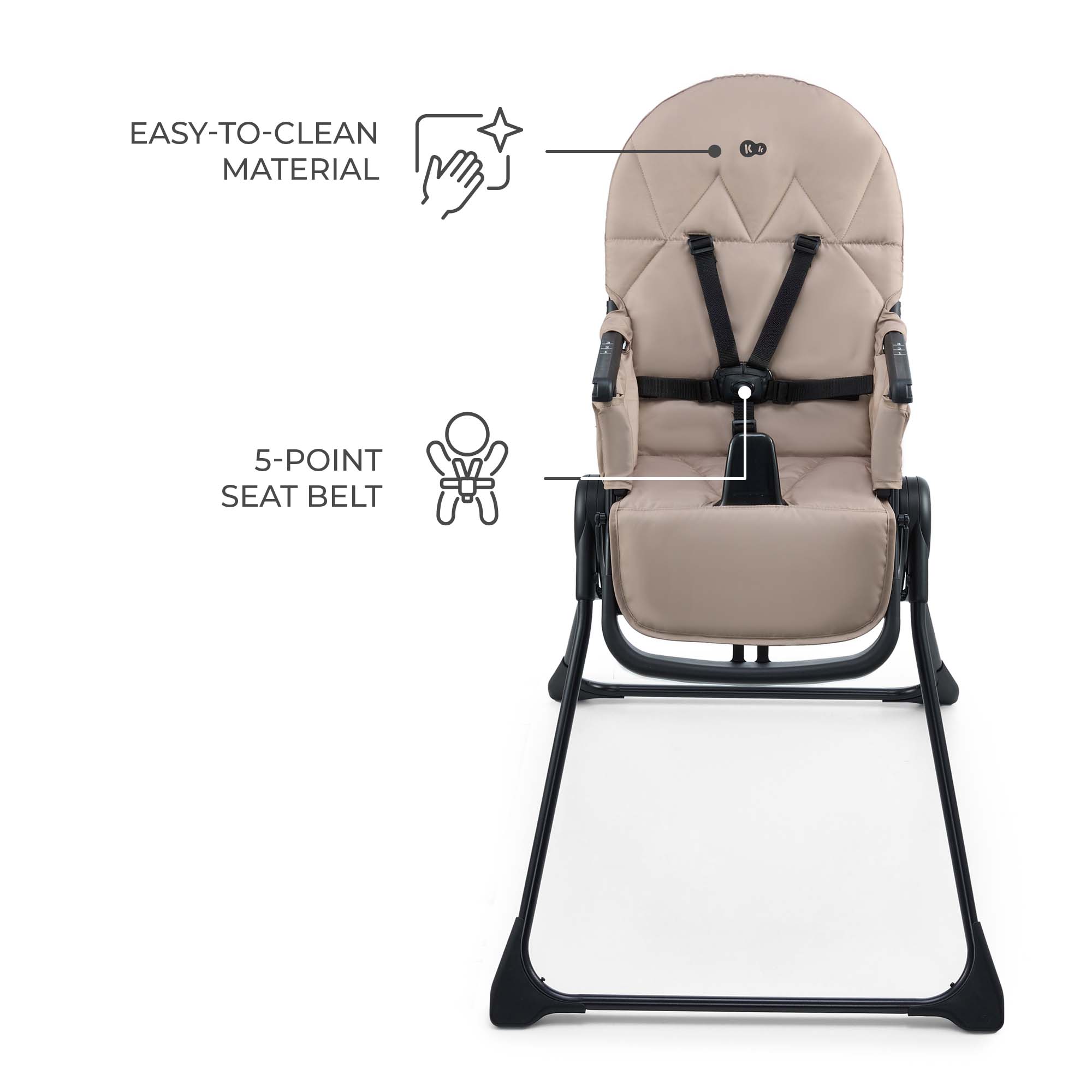 Binci Столче За Хранене Beige Kinderkraft