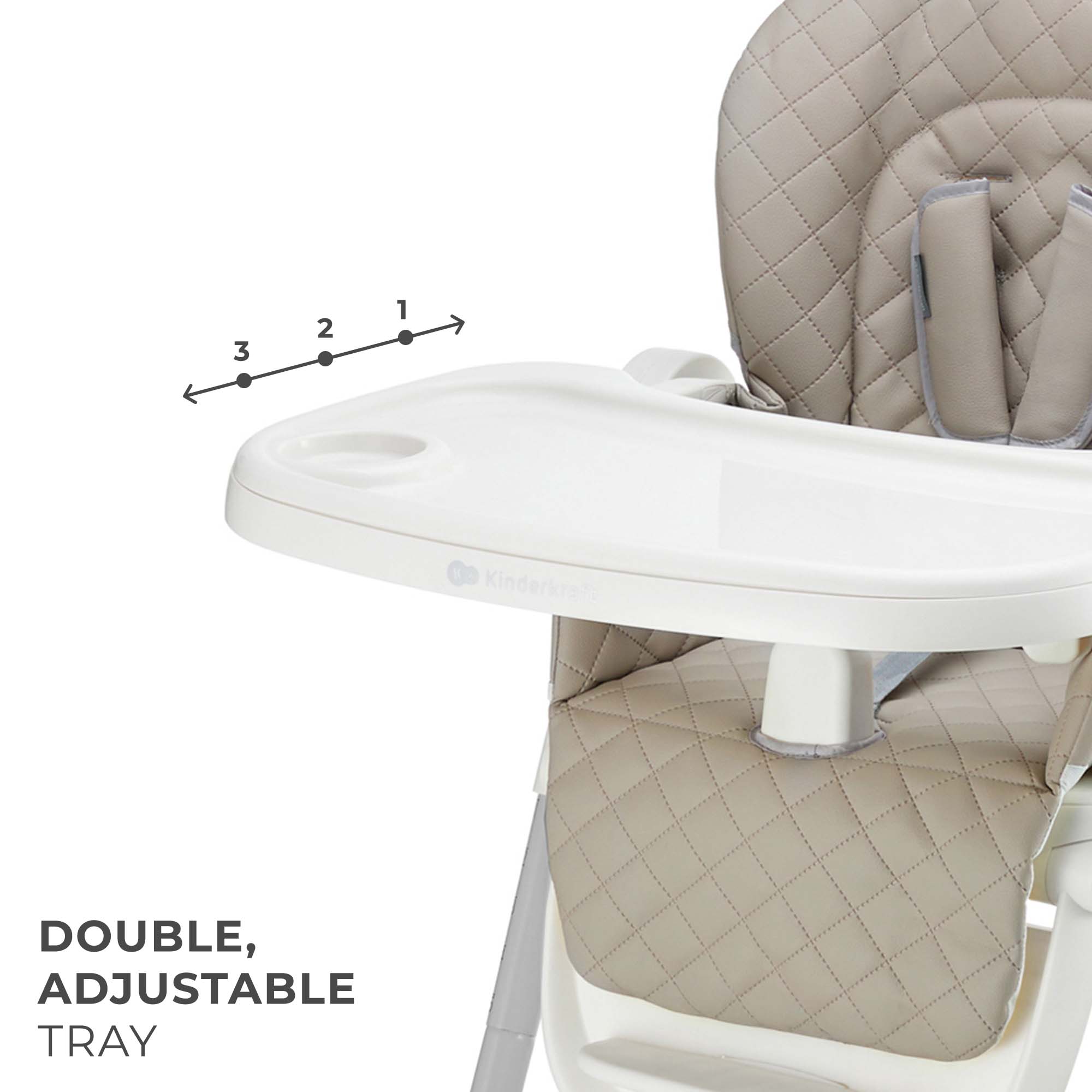 Tulo Столче За Хранене Beige Kinderkraft