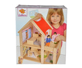 Eichhorn - Дървена Къща С Две Кукли, 22.5X36X41См.
