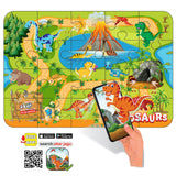Говорещ И Разказващ На Български Пъзел Динозаври20 Ел.С Размери 48Х33С Добавена Реалност 20Х24Х7 На 16 Езика От Еva Пяна