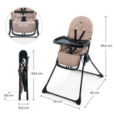 Binci Столче За Хранене Beige Kinderkraft