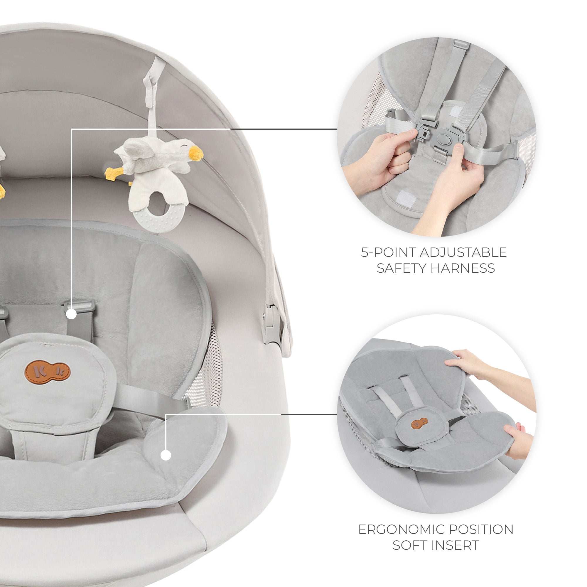 Tulsy Шезлонг Beige Kinderkraft