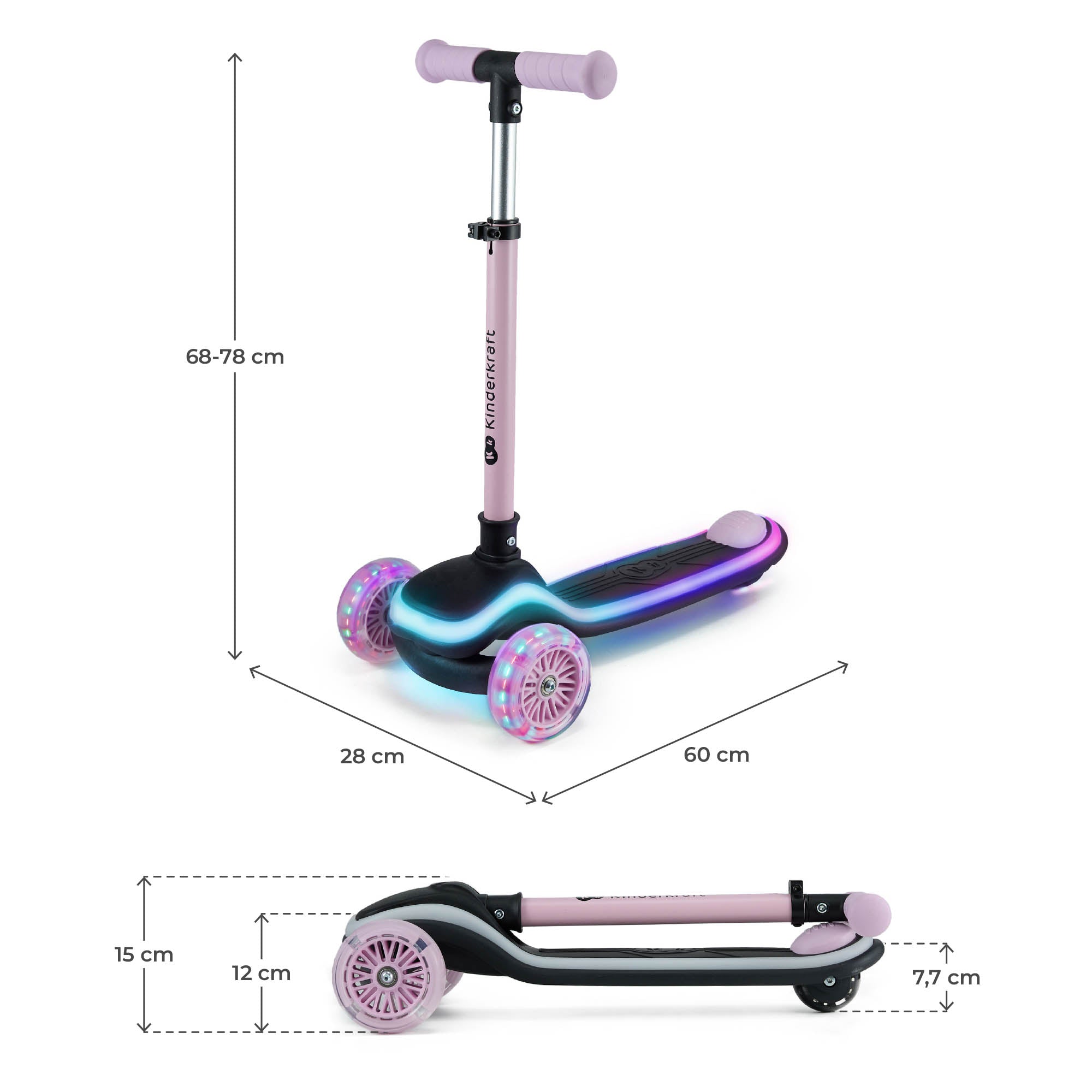 Raket Тротинетка Pink Kinderkraft