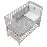 B.side Grey kiságy+matrac+4 részes szett Starlette Grey Italbaby