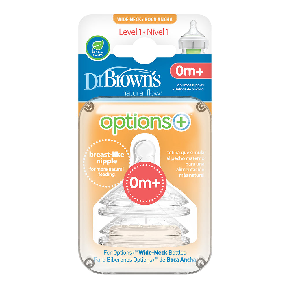 Wn1201 Intl Биберон Етап 1 Силикон Options+ 2бр. Dr. Brown`s