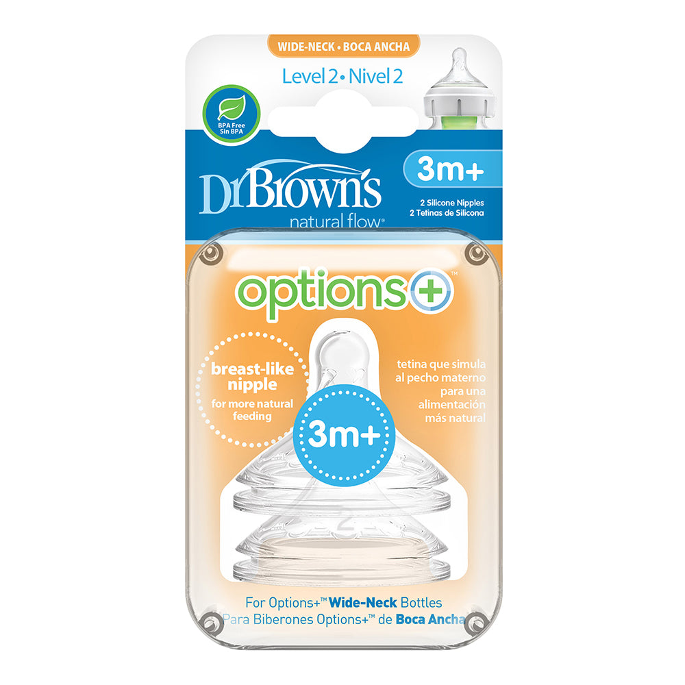 Wn2201 Intl Биберон Етап 2 Силикон Options+ 2бр. Dr. Brown`s