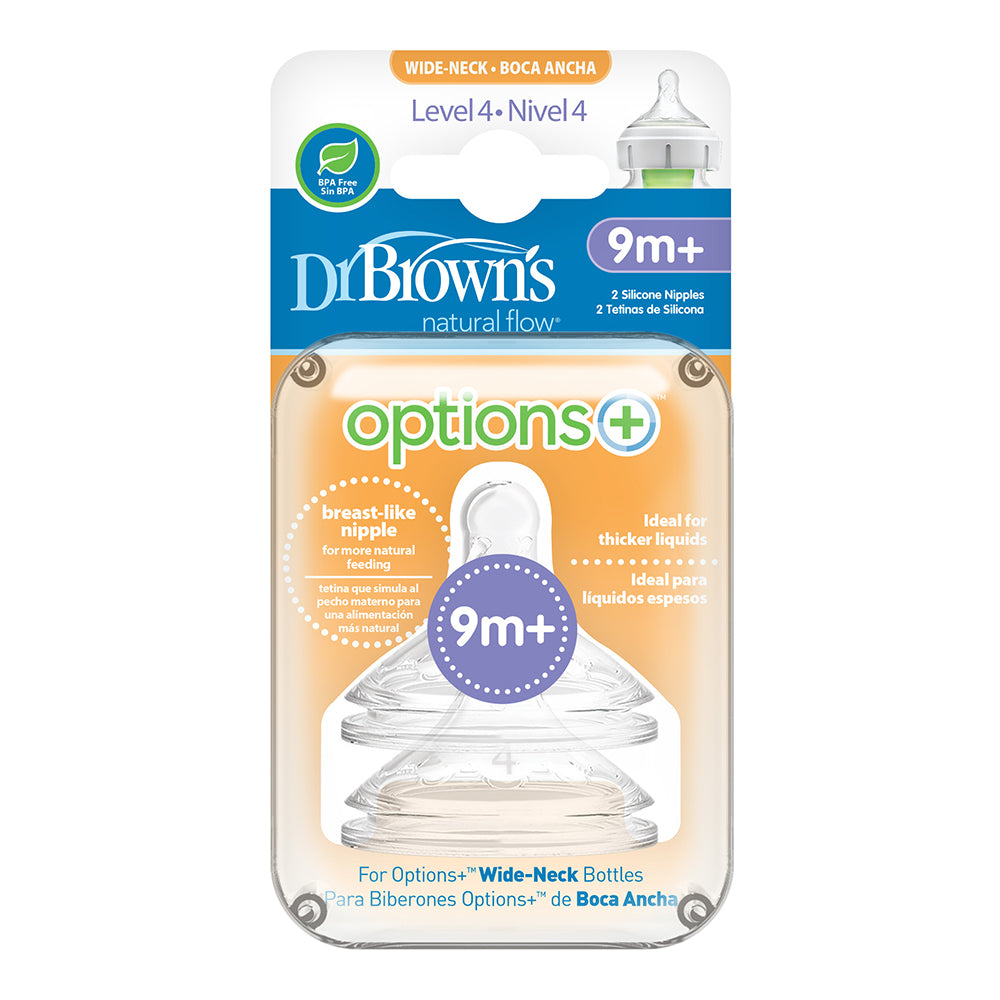 Wn4201 Intl Биберон Етап 4 Силикон Options+ 2бр. Dr. Brown`s