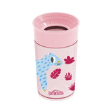 Tc01093 Dr. Brown's Milestones itatópohár 300 ml, 360°, 9hó+, rózsaszín