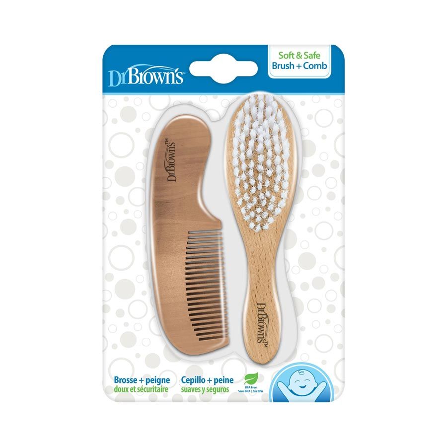 Hg086 Комплект Четка И Гребен За Коса Dr. Brown`s