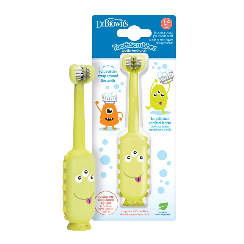 Hg099 Четка За Зъби И Венци Monster Зелен Dr. Brown`s