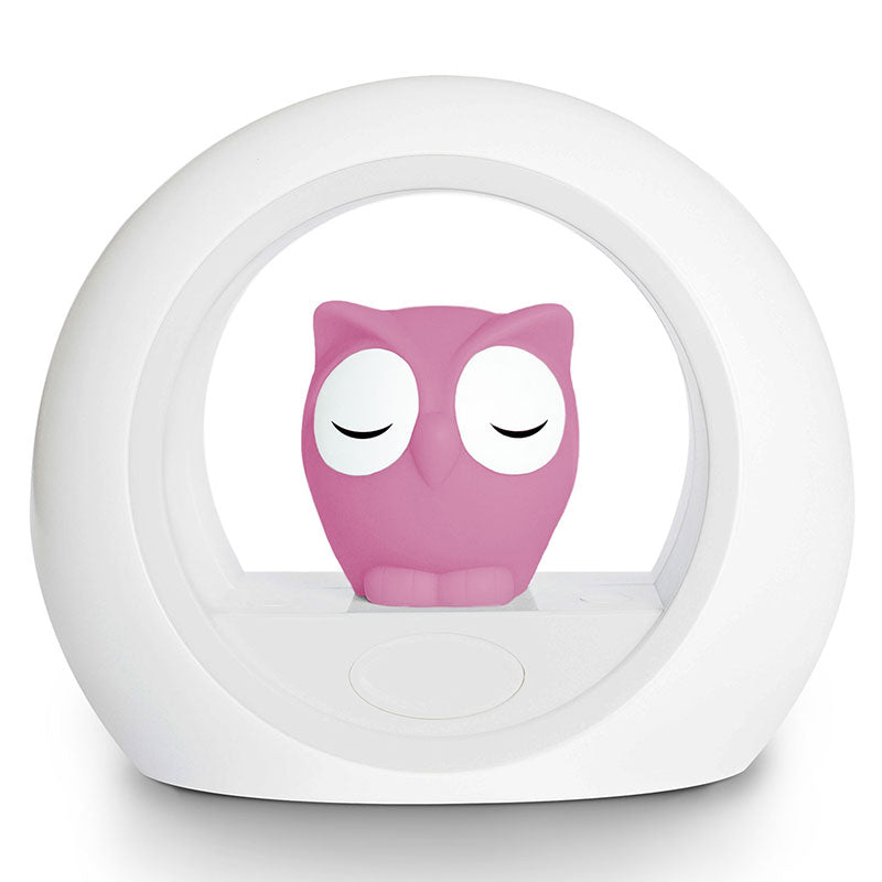 Za Lou 03 Нощната Лампа Owl Pink Zazu