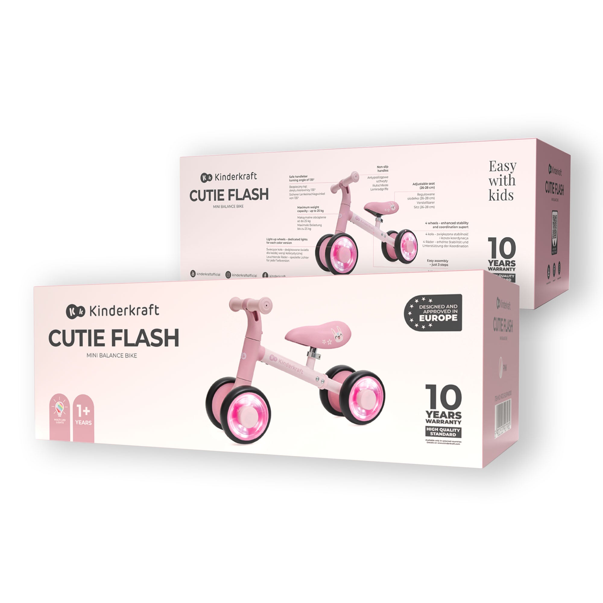 Cutie Flash Колело За Баланс Pink Kinderkraft