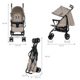 Бебешка Количка Tik Stone Beige Kinderkraft
