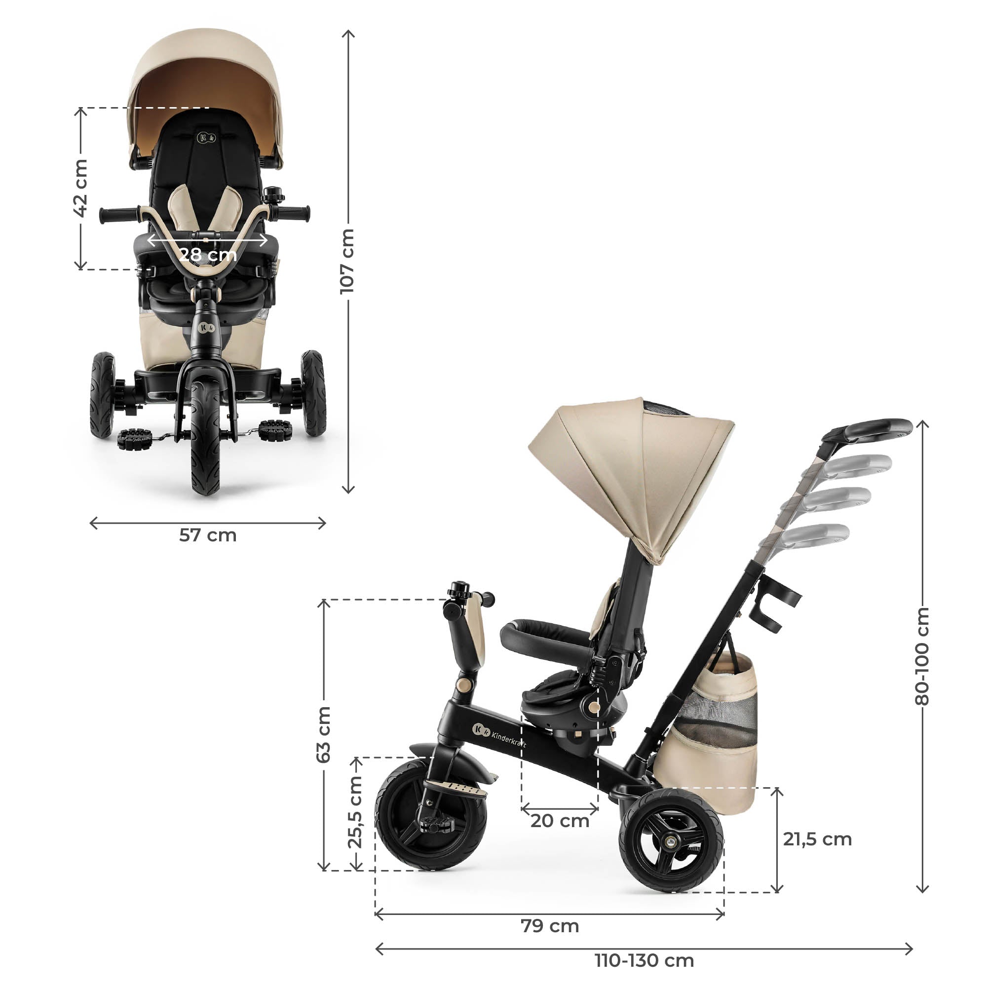 Easytwist Бежова Триколка Kreasy00beg0000 Kinderkraft