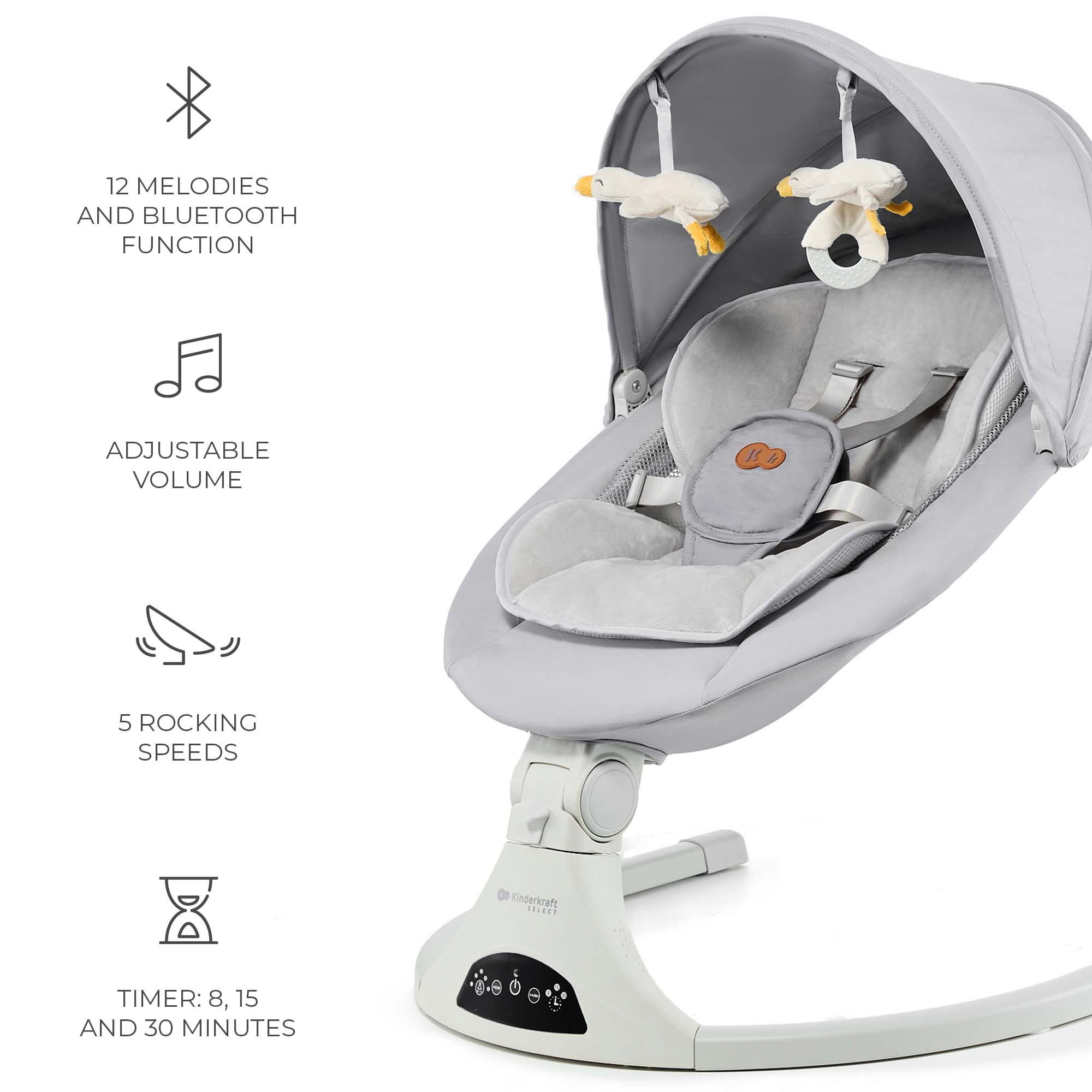 Tulsy Шезлонг Grey Kinderkraft